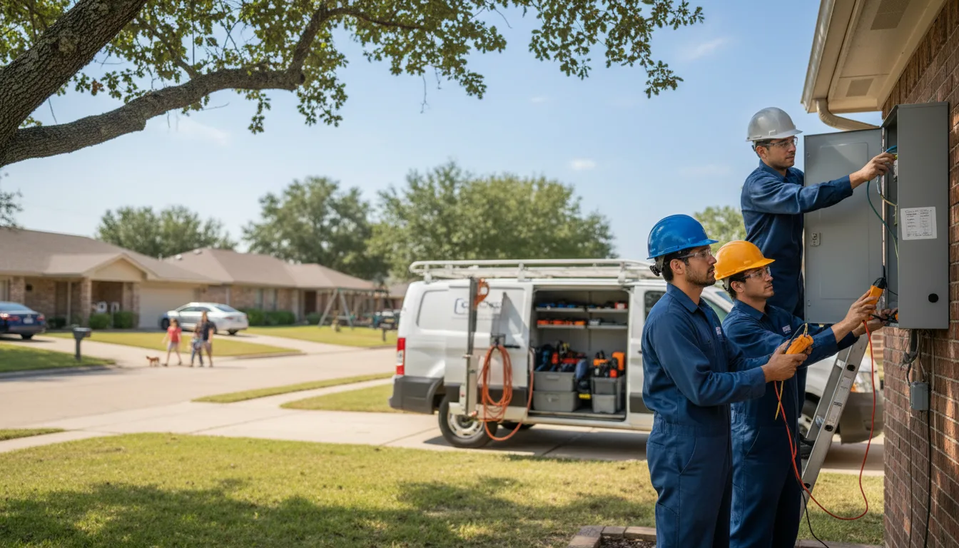 Certified electrician providing emergency electrical services in Bern, KS
